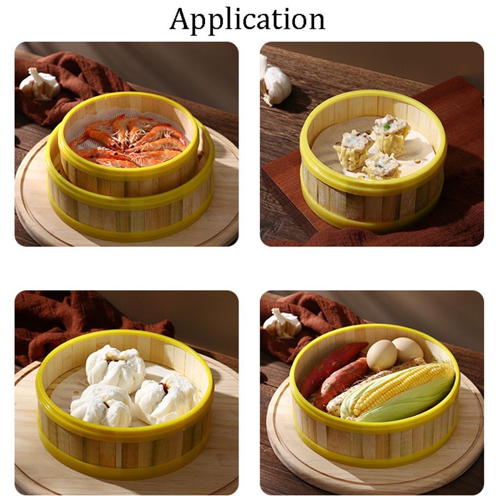 Nồi Hấp Bánh Bao Bằng Gỗ Tre Tự Nhiên An Toàn Nhiều Kích Thước Có Nắp Đậy An Toàn Cho Nhà Bếp 81