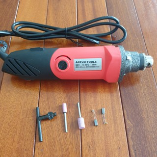 máy mài khuôn aotuo tools 480w hay máy mài chai tặng kèm 1 đôi chổi than và 2 viên đá