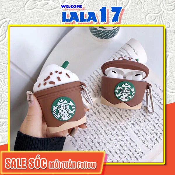 Vỏ Ốp Case Airpod Airpods bảo vệ bao đựng tai nghe không dây bluetooth 1/2/i12/tws Chocolate coffe chống va đập - Lala17