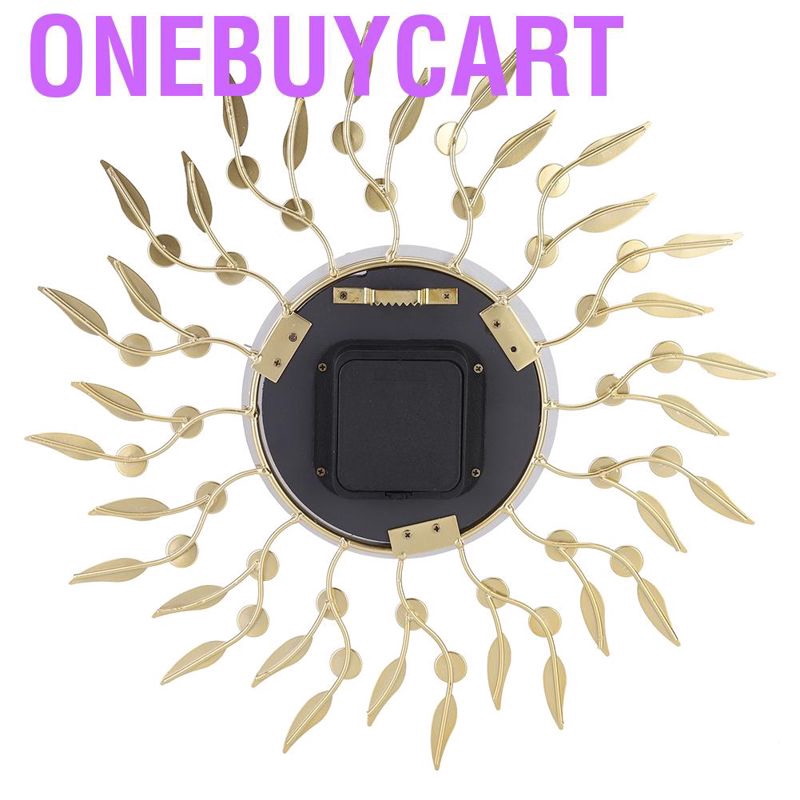 Onebuycart Alinory wall clock  innovative flower shaped home office living room decorative silent quartz cloc