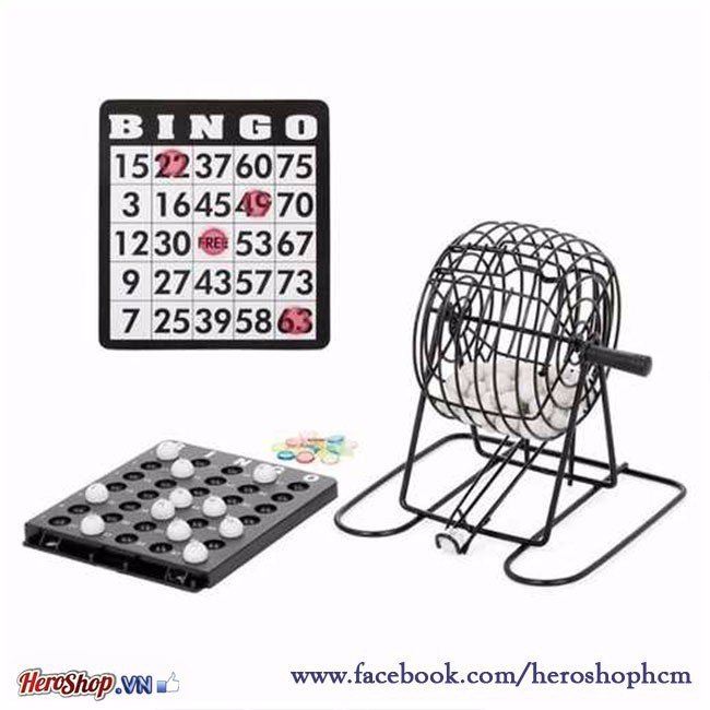 Bộ Trò Chơi Quay Số Bingo Loto Trúng Thưởng Siêu Vui