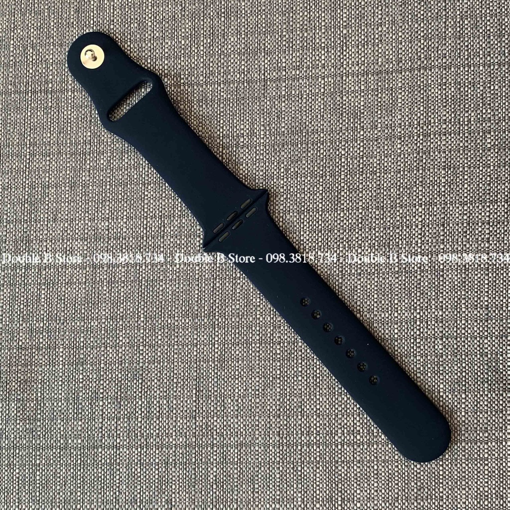 Dây Apple Watch cao su chống bẩn màu xanh pacific siêu mềm cho đồng hồ thông minh Series 1/2/3/4/5/6/SE T500