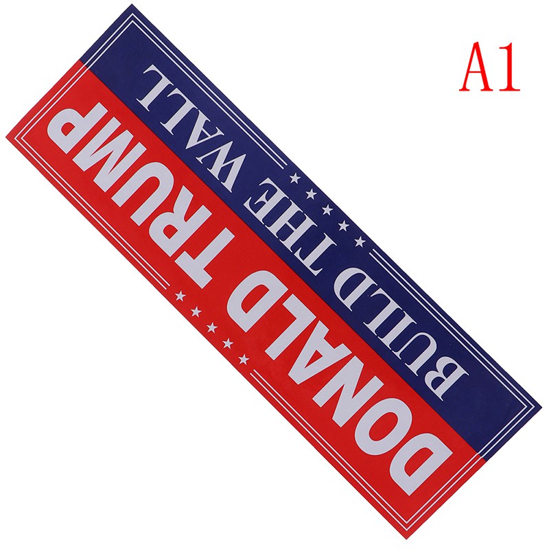 Set 10 Sticker Dán Trang Trí Xe Ô Tô Hình Donald Trump