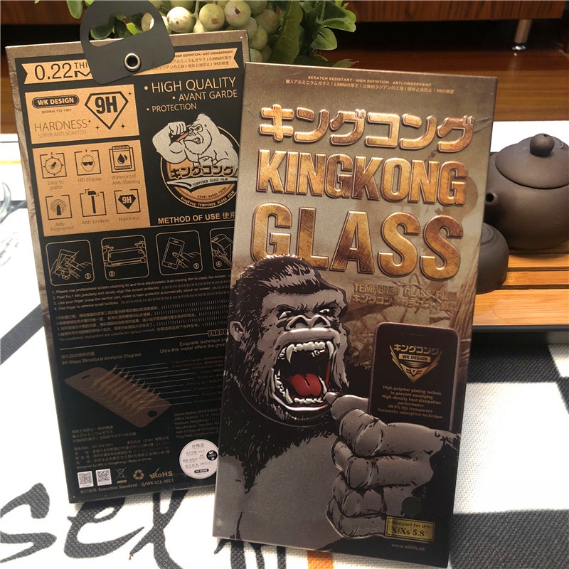 Kính Cường Lực KingKong full màn cho ip 7/8/plus/x/xr/xs/xsmax/11/12/13/14/15/pro/promax