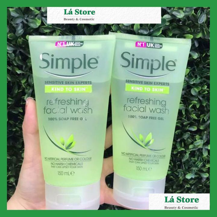 Sữa Rửa Mặt Simple - Sữa Rửa Mặt Simple Gel Kind To Skin Refreshing Facial Wash Gel 150ml | BigBuy360 - bigbuy360.vn