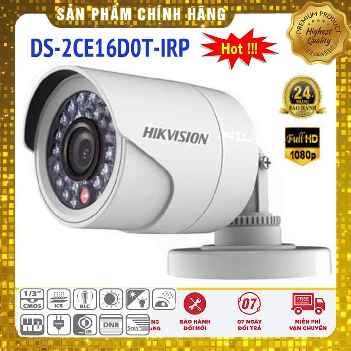 Camera Hikvision DS-2CE16D0T-IR Full HD1080P IR (vỏ nhưa)