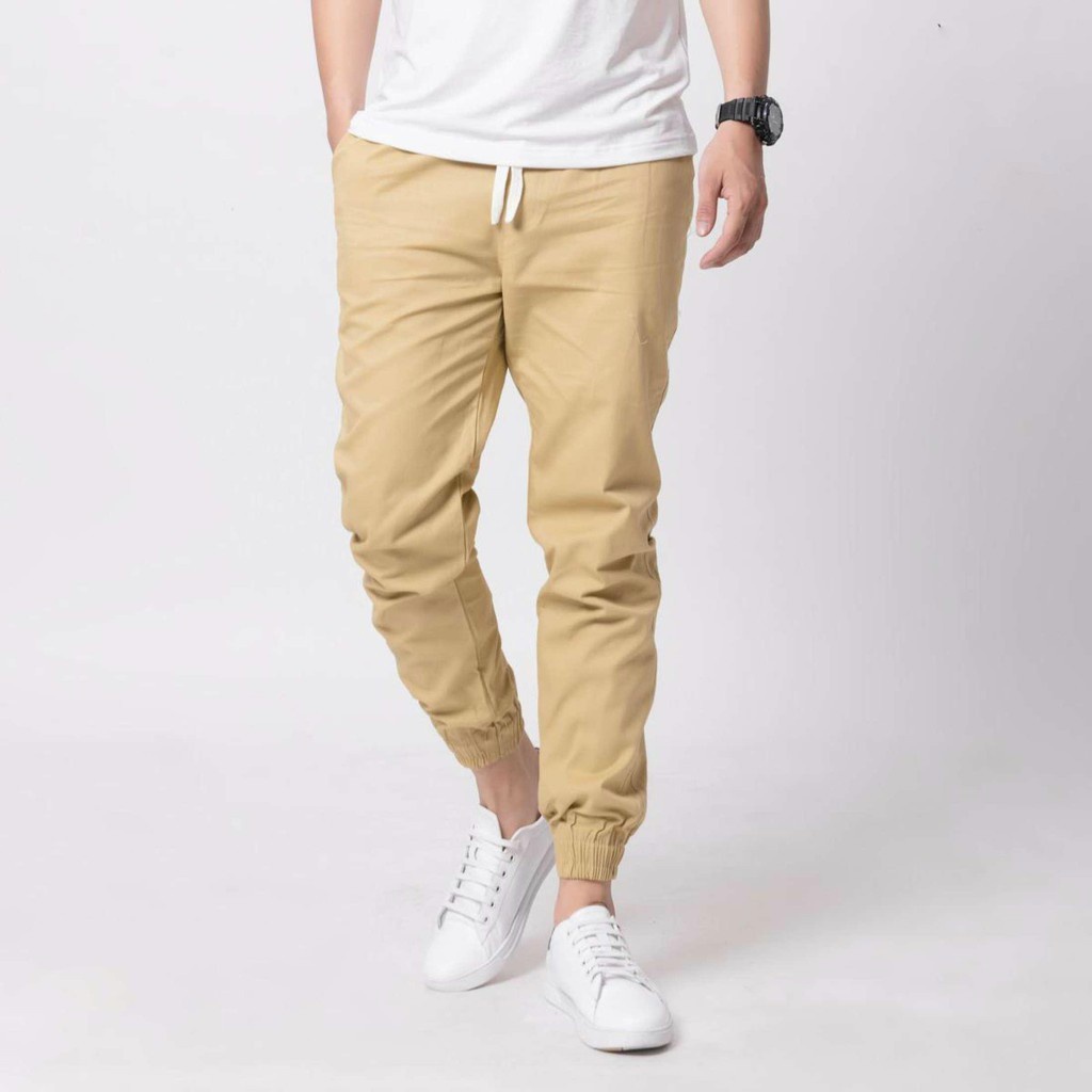 ❤️ NHIỀU KIỂU ❤️ Quần Jogger Nam Nữ Kaki Trơn Ống Bo Khóa Zíp Thiết Kế Lưng Thun Trẻ Trung Phong Cách Đường Phố Thể Thao