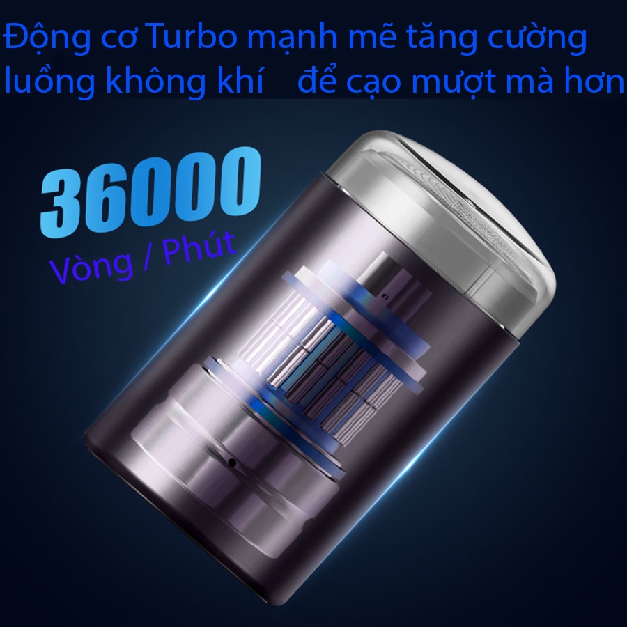 Máy cáo râu mini Chigo đa năng, máy tỉa râu siêu bền cho nam chất liệu thép không gỉ gọn nhẹ dễ di chuyển