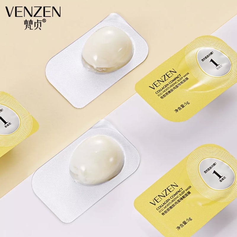 [VENZEN] Mặt nạ trứng Venzen mặt nạ ngủ chứa collagen dưỡng ẩm làm mịn màng căng bóng da