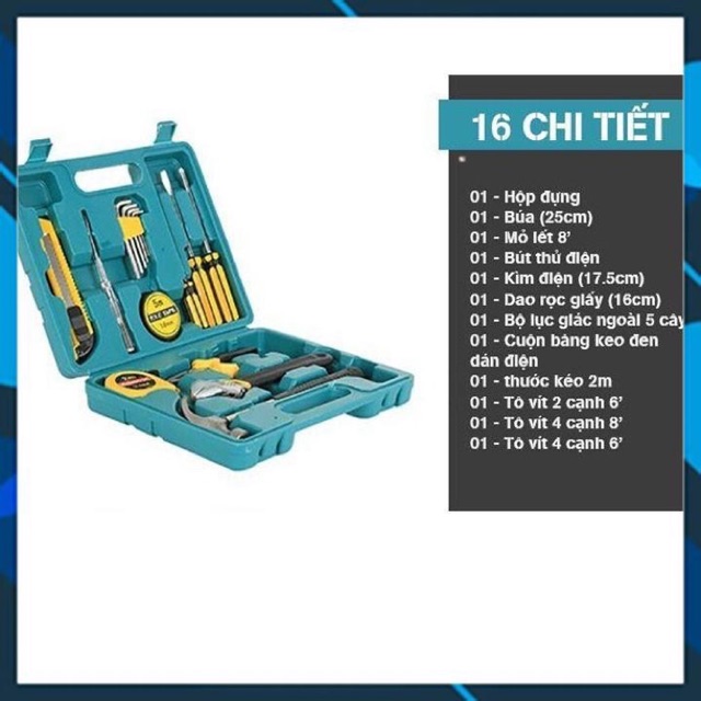 Bộ sửa chữa 16 chi tiết