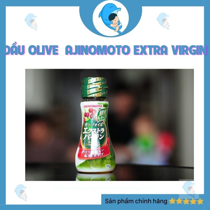 Dầu Olive Nguyên Chất Ajinomoto Extra Virgin 70gr Bổ Sung Các Dưỡng Chất Cần Thiết Giúp Phát Triển Trí Não Cho Bé 6m+