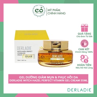 Kem Dưỡng Giảm Mụn, Phục Hồi Da Derladie Witch Hazel Perfect Vitamin Gel Cream 55ml