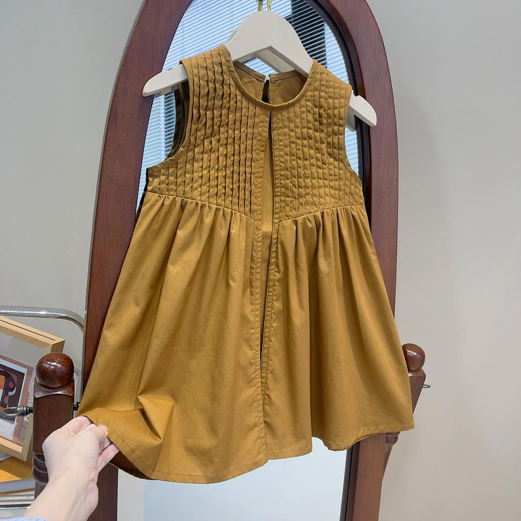 Váy Sát Nách Babydoll Trơn Màu (TẶNG KÈM MŨ) A1396 Cho Bé Gái - Jumping Beans Official Store