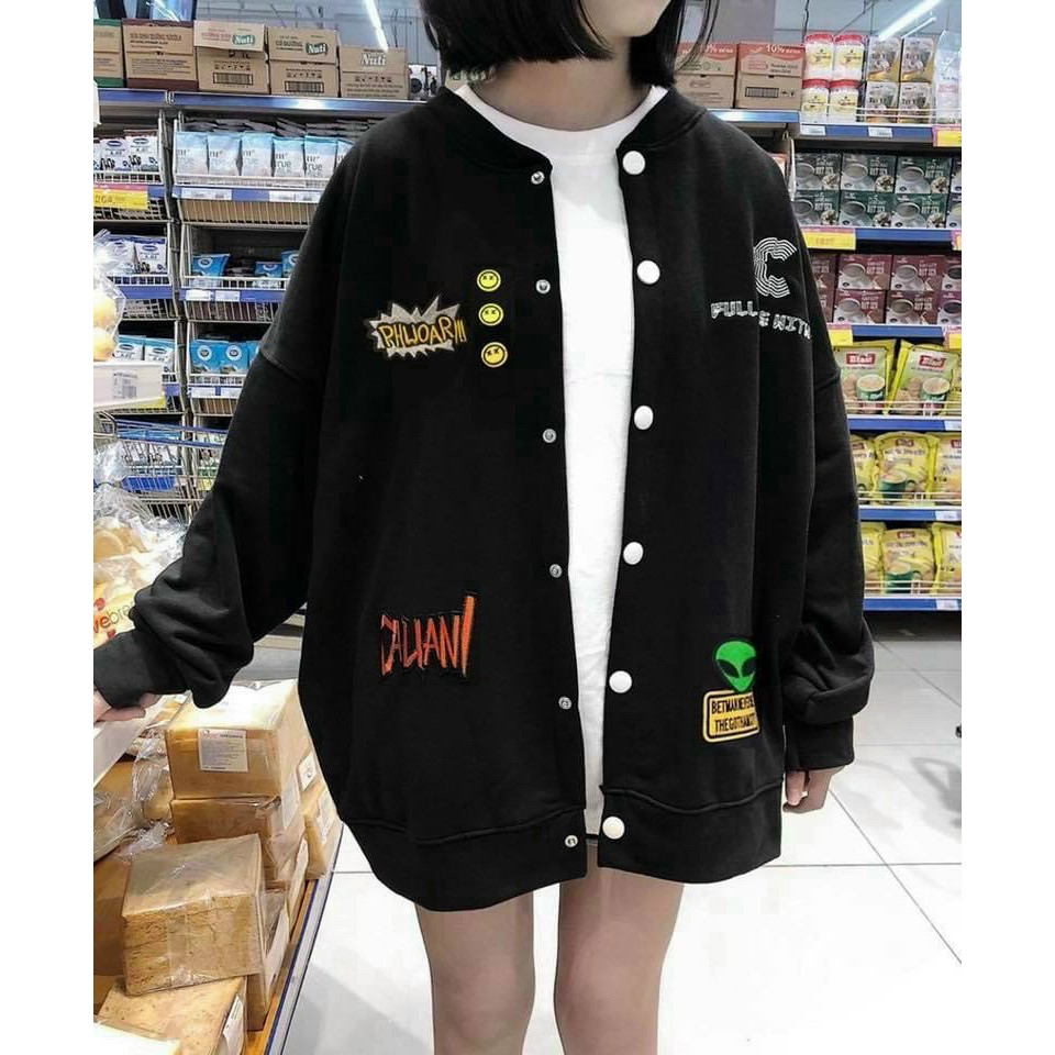 [Video+Ảnh Thật] Áo Khoác Nỉ Cardigan Unisex Form Rộng Nam Nữ In Hình Hoạt Hình Ulzzang AK107 Kho Sỉ TD | BigBuy360 - bigbuy360.vn