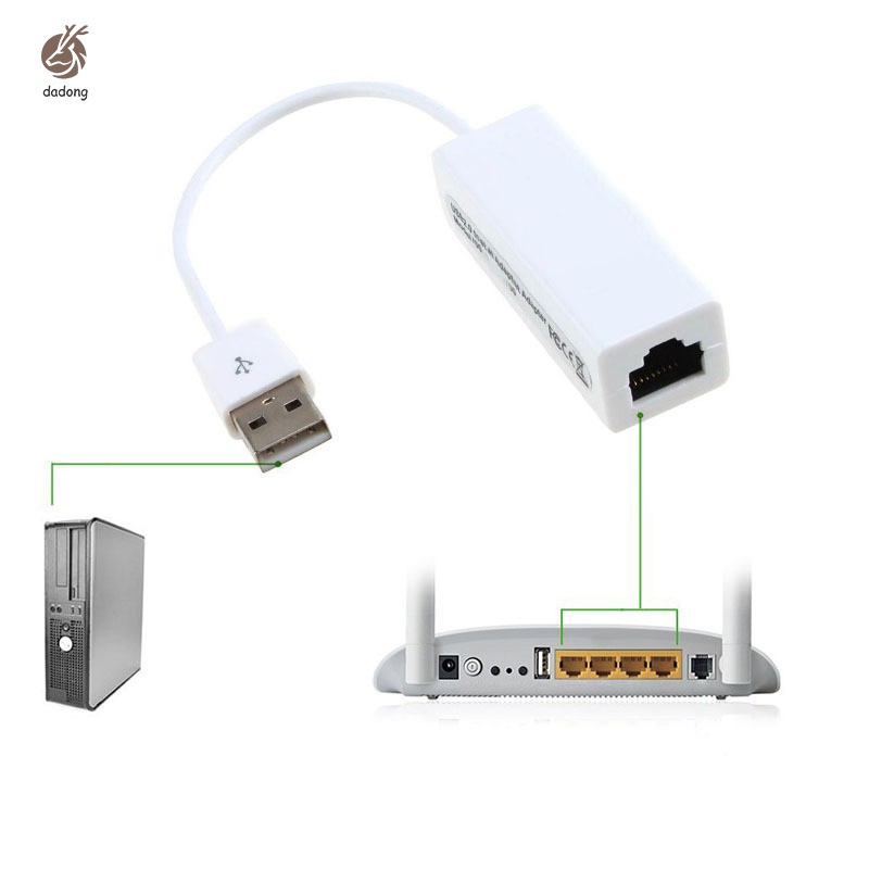 Đầu chuyển USB 2.0 sang cổng mạng LAN RJ45 10 / 100Mbps cho Win 7 / 8 / 10