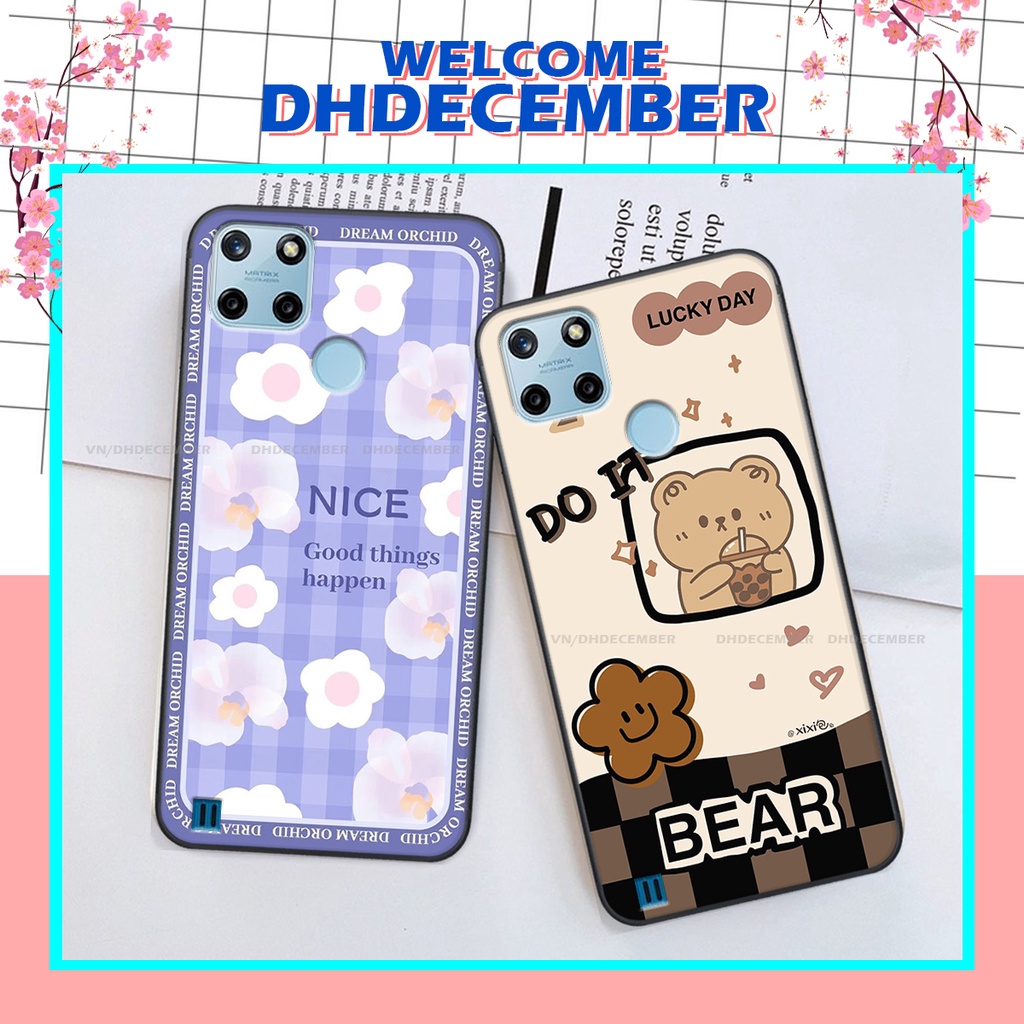 Ốp lưng Realme C25Y in hình gấu K@ws, gấu nâu, dor@emon RẺ- ĐẸP- BỀN