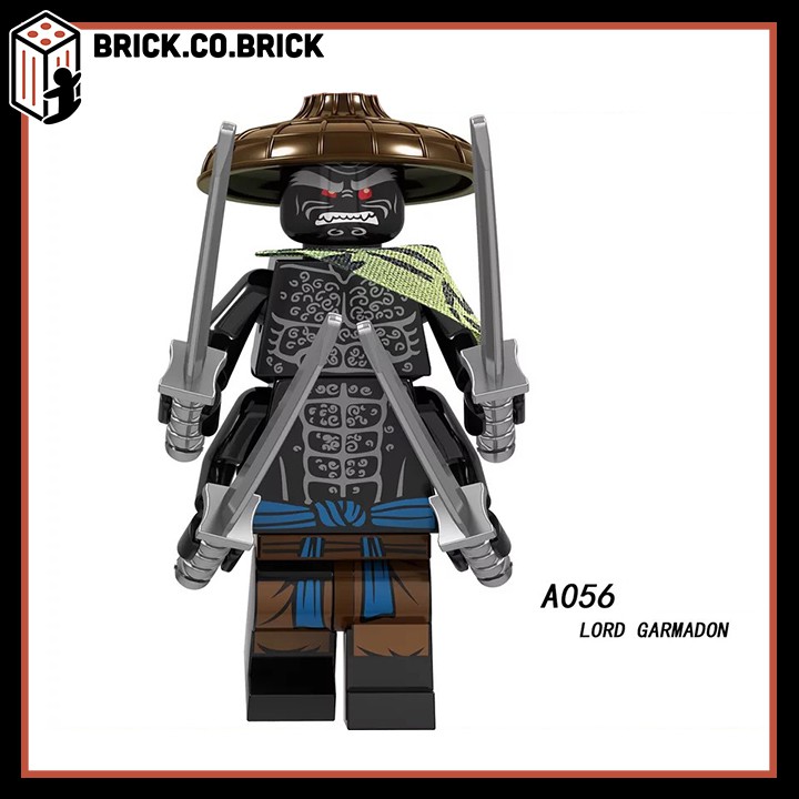 Lego Ninja Phantom Đồ Chơi Lắp Ráp Minifigure Và Non Lego Nhân Vật Hồ Ly Samurai Akita Zane Nya Kai Jay A049-A056