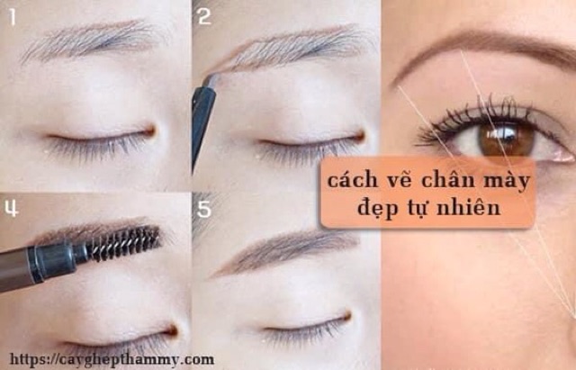 Bút chì kẻ lông mày 2 đầu Slim Sketch Eyebrow Pencil nội địa Nhật Bản