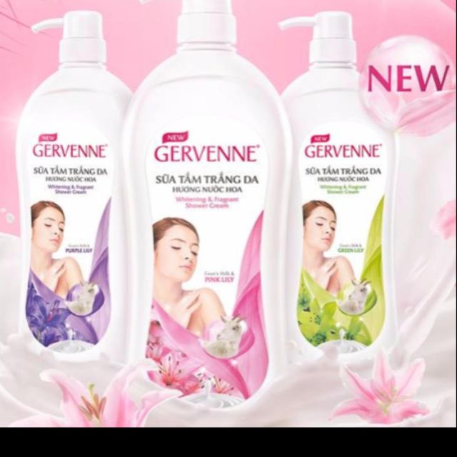 Combo 2 chai sữa tắm dê Gervene 900g