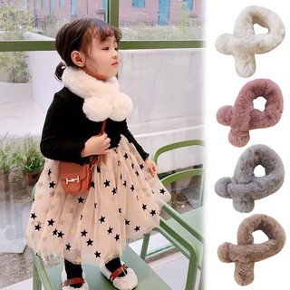 Khăn choàng màu trơn giữ ấm cho bé