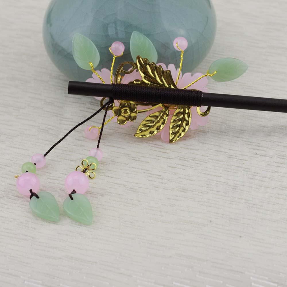 Trâm Cài Tóc Hình Bông Hoa Phối Tua Rua Cổ Điển Thời Trang