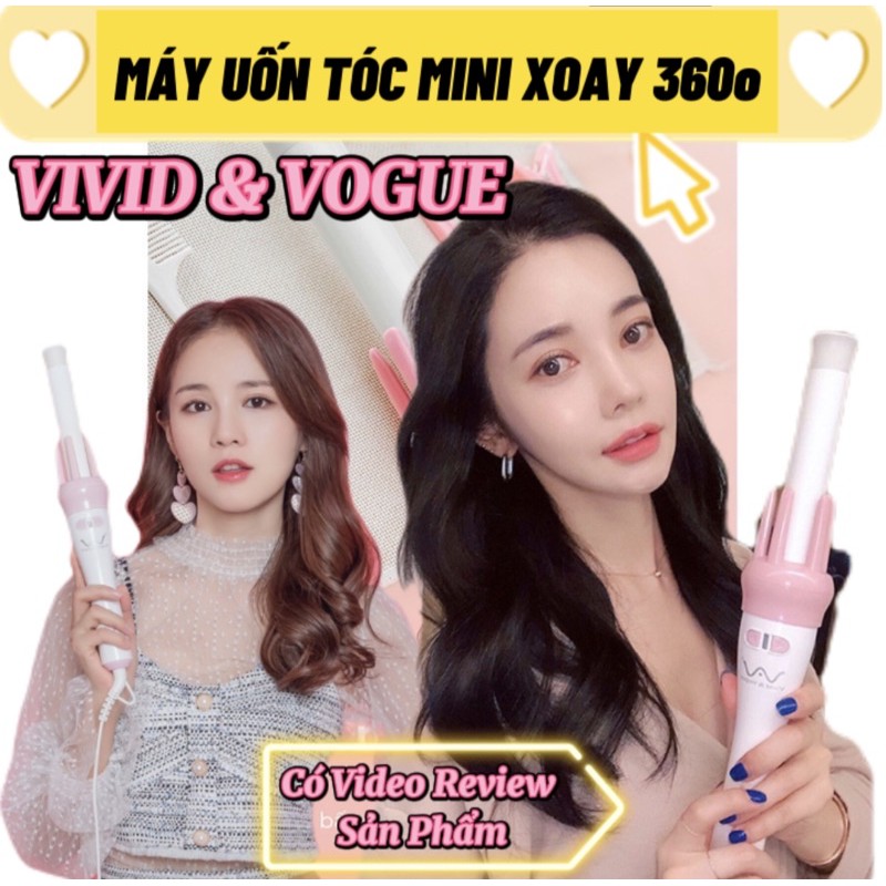 [Hot Review] Gậy uốn xoăn xoay tự động 360 VIVID & VOGUE bán chạy chính hãng nội địa Trung - BFU STORE