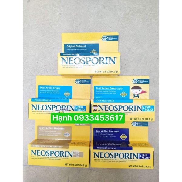 Kem mỡ Neosporin của Mỹ