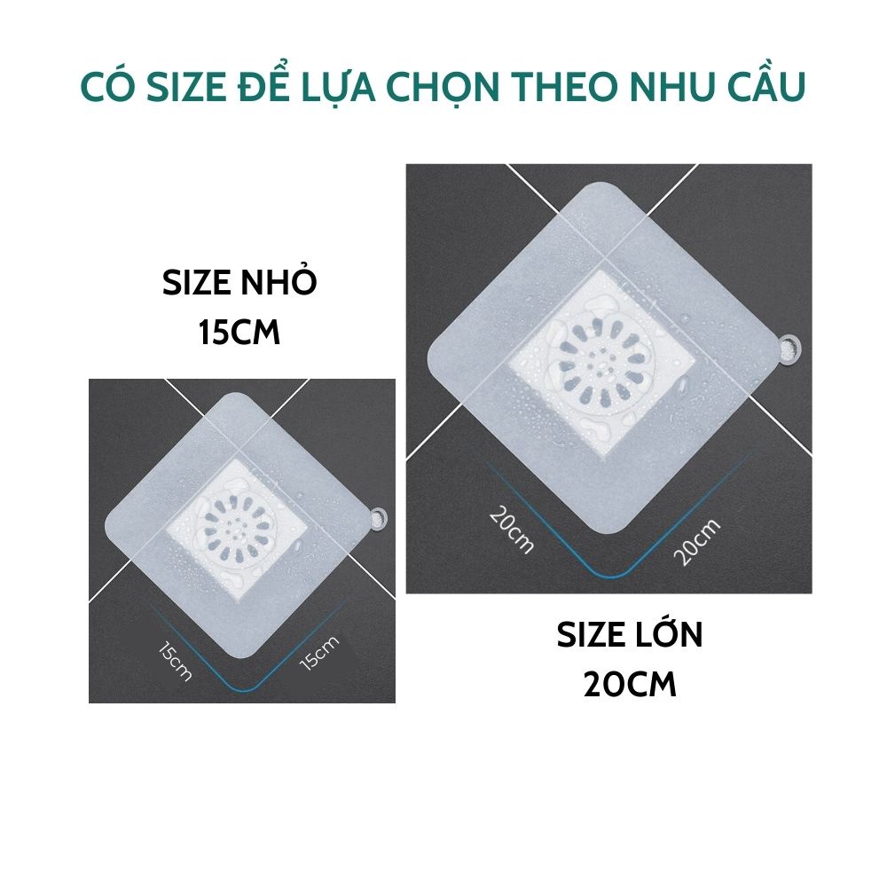 Miếng silicon khử mùi cống thoát nước, ngăn mùi hôi hoàn toàn, ngăn côn trùng bò từ dưới cống lên KT 20cm
