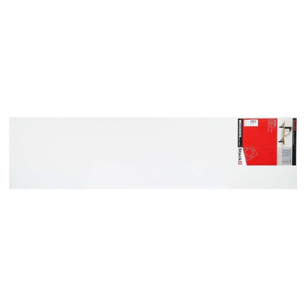HomeBase STACKO Kệ gỗ trang trí treo tường Thái Lan W30xD120xH1.6cm Trắng