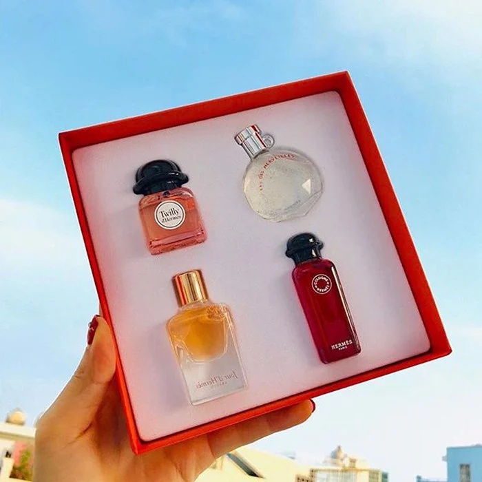 Set 4 chai nước hoa mini Hermes Paris 7.5ml cho nữ của Pháp