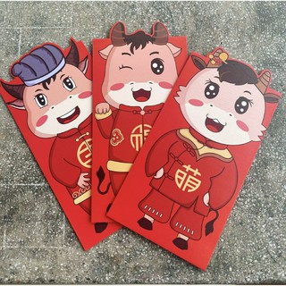 3 chiếc bao lì xi đỏ mừng tuổi may mắn