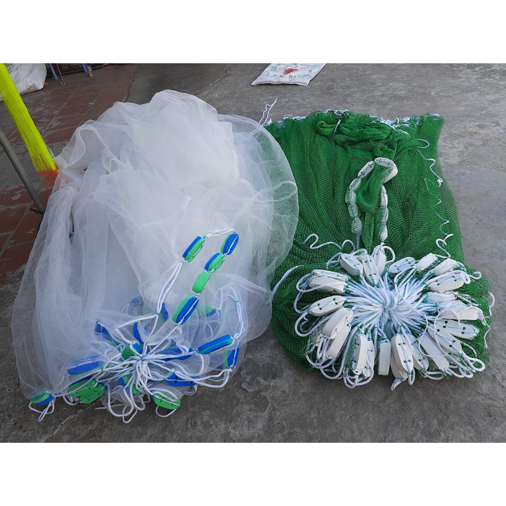 Lưới Vét cá -  Lưới quét cá giá rẻ Dài 10m Cao 2m Túi 3m