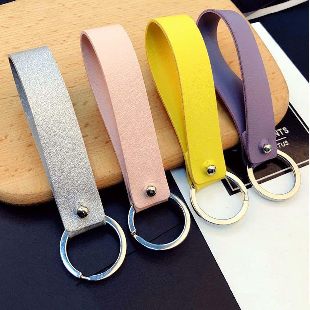 LANFY Móc Chìa Khóa Bằng Da PU Cho Nam Và Nữ