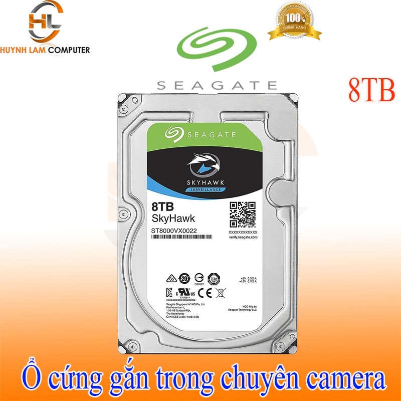 Ổ cứng gắn trong HDD 8TB Seagate Skyhawk camera-