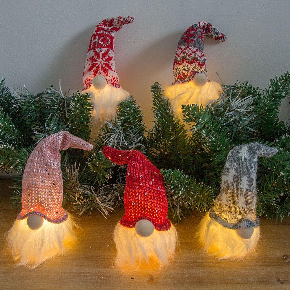 PISTA Đồ Chơi Ông Già Noel Có Đèn LED Trang Trí Cây Thông Noel