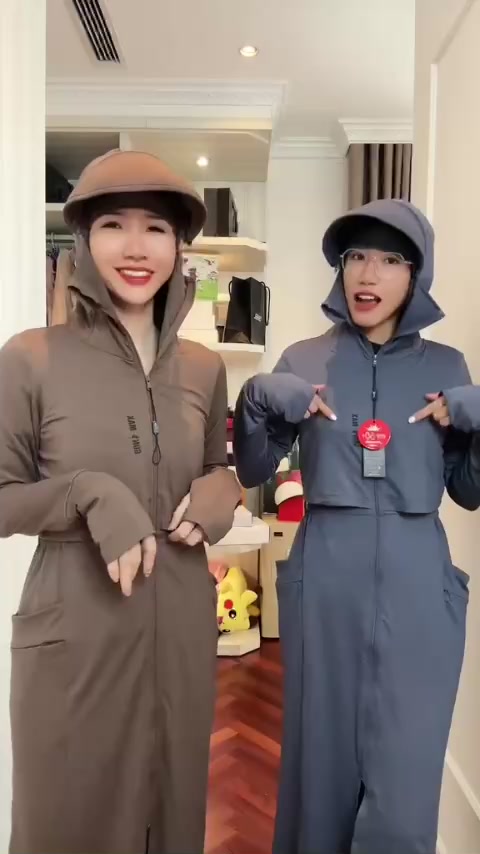 Áo chống nắng toàn thân GUNOMATE 2 lớp chống tia UV UPF 50+ có che trán vành mũ rời 3HANU190 | BigBuy360 - bigbuy360.vn