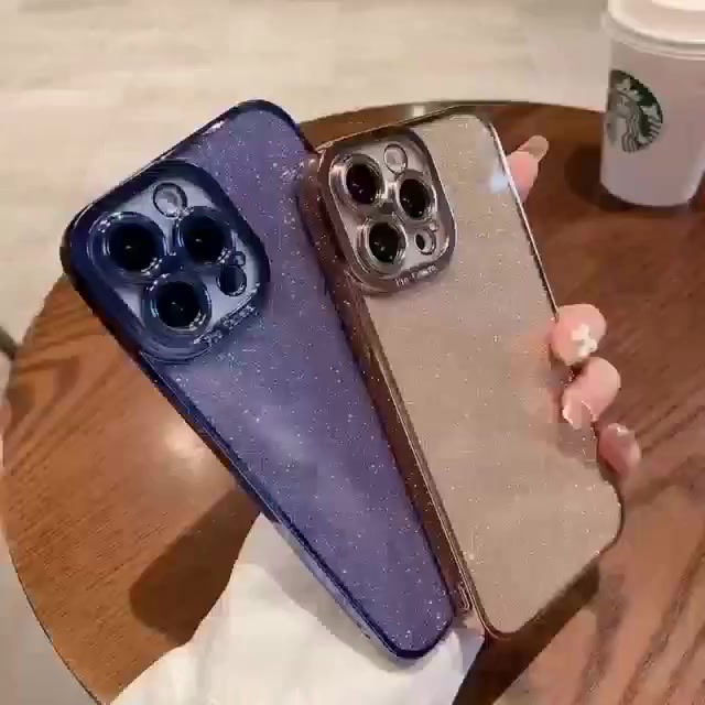 Ốp Điện Thoại Vuông Mạ Kim Tuyến Sang Trọng Cho iPhone 14 13 Pro Max 11 12 Mini XR X XS Max 7 8 Plus SE 2022 | BigBuy360 - bigbuy360.vn