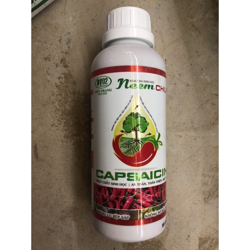 NEEM CHILI (500ml) sinh học trừ sâu, bọ trĩ, nhện đỏ, rầy rệp -an toàn sức khỏe NGUYENTRI