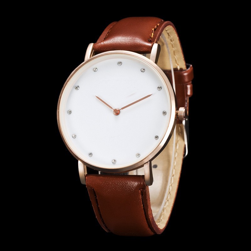 Đồng Hồ Nam Dây Da Dobroa (Nâu)