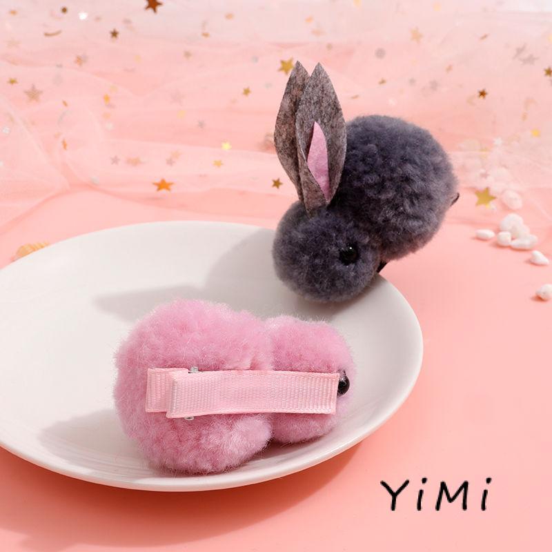 【Siêu rẻ】Kẹp tóc họa tiết chú thỏ hoạt hình phong cách Hàn Quốc dễ thương cho nữ