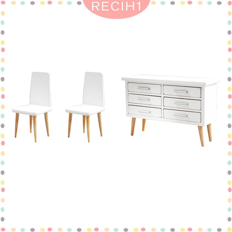 Bộ 6 Mô Hình Ghế Ngồi Phòng Ngủ / Phòng Khách Tỉ Lệ 1: 12 Trang Trí Nhà Búp Bê