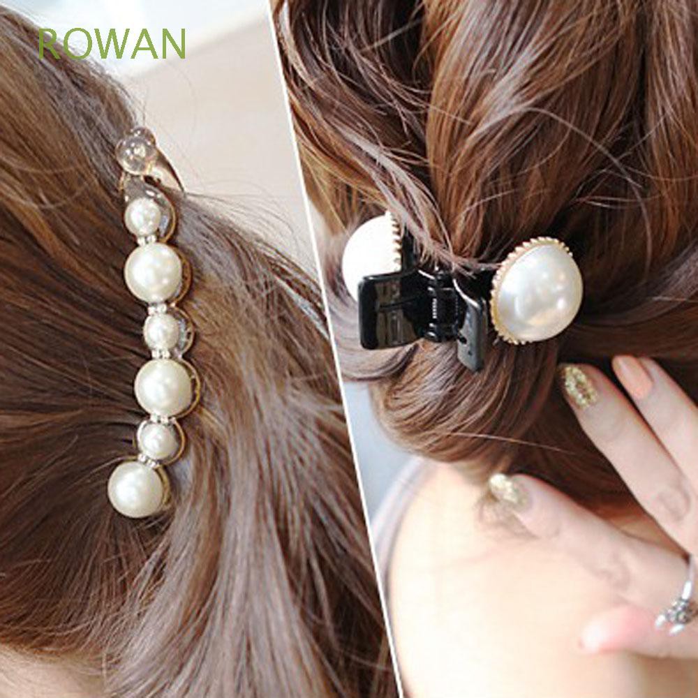 Kẹp tóc hợp kim đính ngọc trai nhân tạo xinh xắn cho nữ