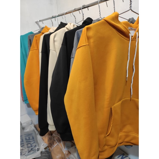 Hoodie trơn  lớp [ ảnh thật]ư màu đẹp cực