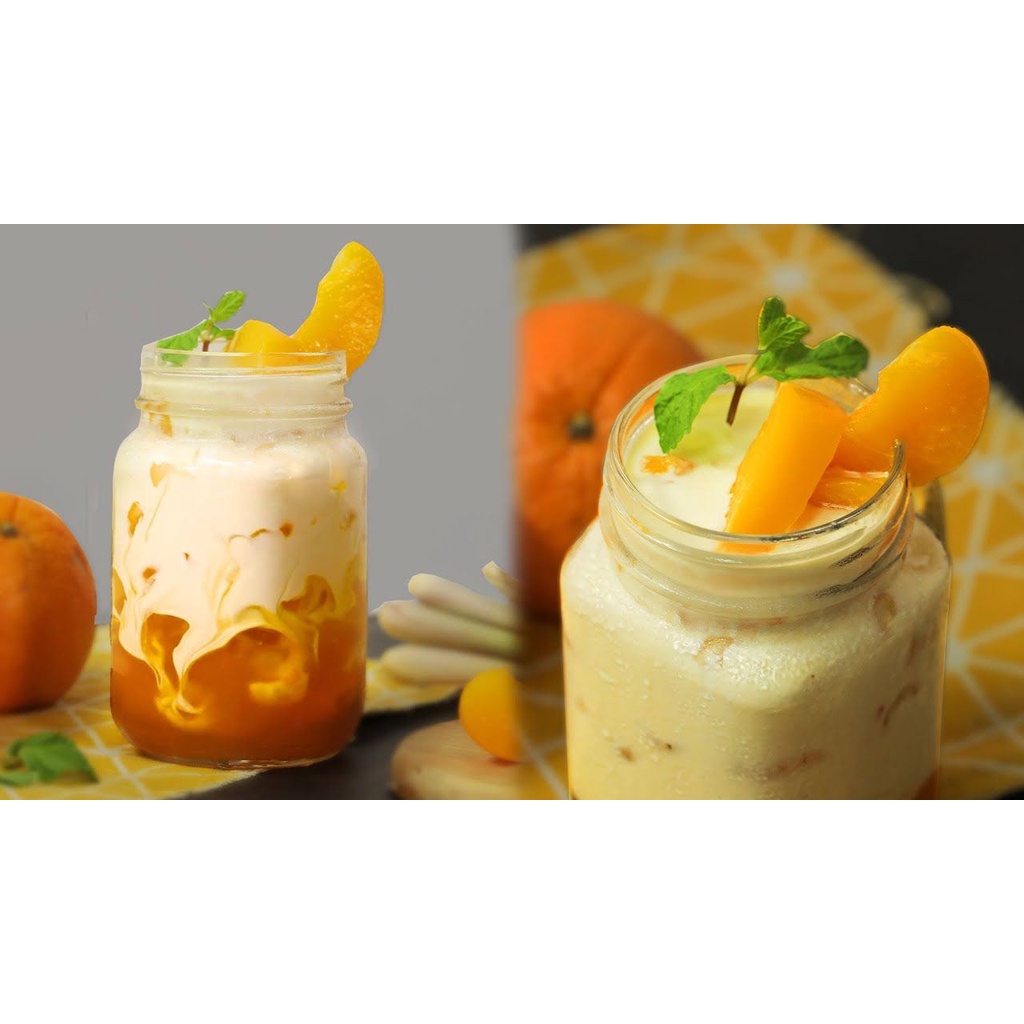 Thạch Dừa vị Đào Coconut Jerry Cắt Hạt 10mm - Túi 1kg - Giải nhiệt, pudding, Giải khát mùa hè