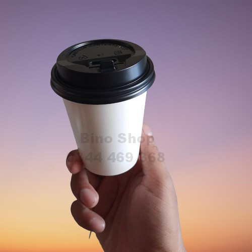 Ly Giấy Cafe 275ml + Nắp Gài - 10 Cái