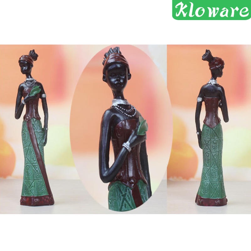 Đồ trang trí nhân vật cô gái châu Phi 7 inch