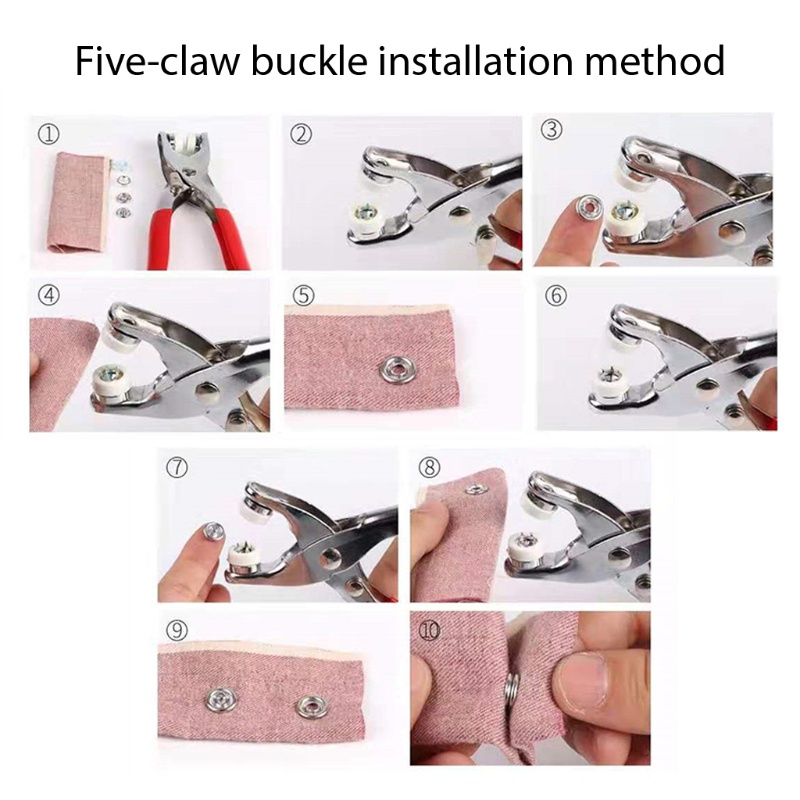 Kìm Bấm Lỗ AOTO 9.5mm 10 Màu Bằng Kim Loại