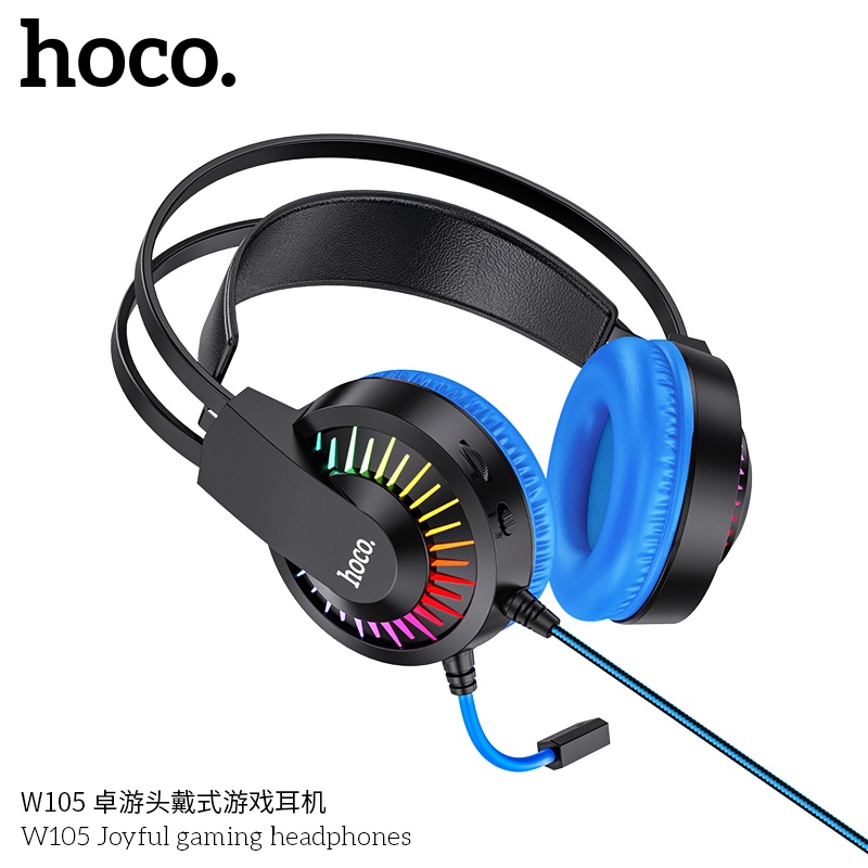 Tai nghe máy tính chơi game có míc chụp tai học online chơi game liên quân PUBG cho máy tính điện thoại W105 / w104