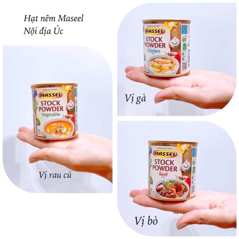 Hạt Nêm Ăn Dặm Cho Bé  - Hạt Nêm Massel Úc ( Bột nêm Massel )