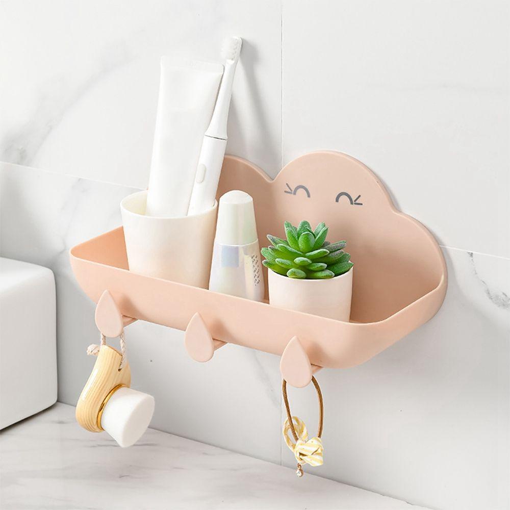 Giá Đỡ Xà Phòng Không Cần Đục Lỗ Kèm Móc Treo Cho Phòng Tắm